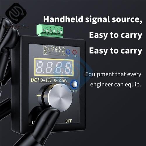 Digital 4-20mA 0-10V Voltage Signal Generator 0-20mA Current Transmitter Professional Electronic Measuring Instrument +Battery