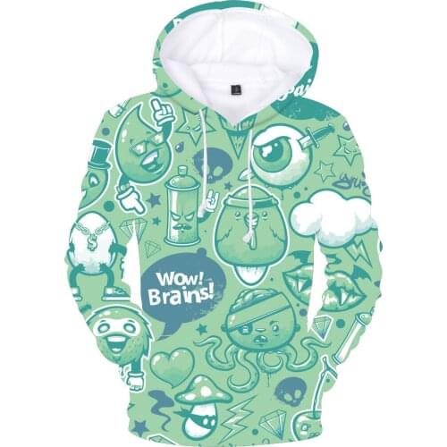 Kids Hoodies Graffiti 3D Print Hoodies Teens Outerwear Sweatshirt Clothes Children Pullover Street Wear Style tops