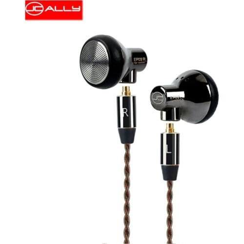 JCALLY EP09 Dynamic in Ear Earphones Oxygen Free Copper Silver Plated Earbuds Wired Headphones High Purity OFC Headset
