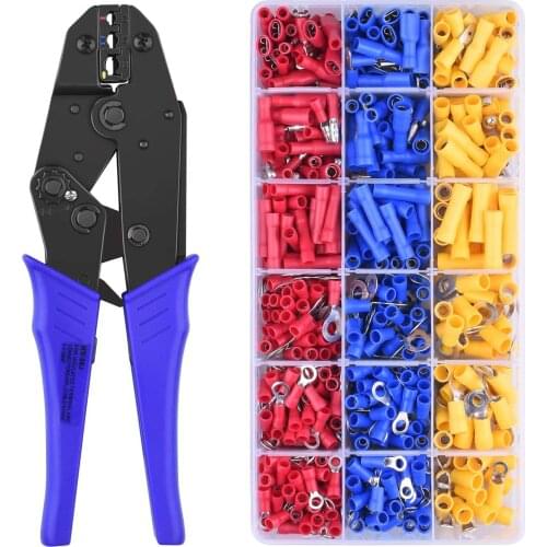 Cable Shoe Set, BONROB Cable Shoe Tone with 700-inch electrical connector cross-connector range 0,5-6 qmm for 700pcs
