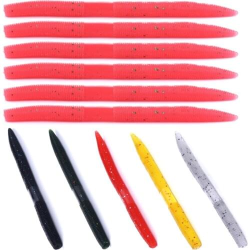 HENGJIA 6pcs/lot Wobblers Bait Saturn Earthworm 14cm 8.5g Swimbaits Lures for Fishing