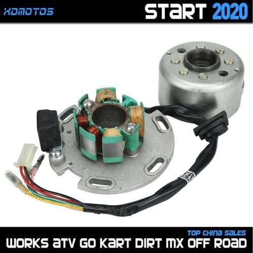 Motorcycle AC Ignition Magneto Stator Rotor kit For Lifan 150cc Horizontal Engines Dirt Pit Bike Monkey Parts