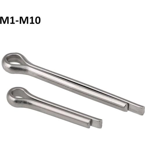 304 Stainless Steel Cotter Pins Snap/Split Pin U-pin M1 M1.5 M2 M2.5 M3 M4 M5 M6 M8 M10