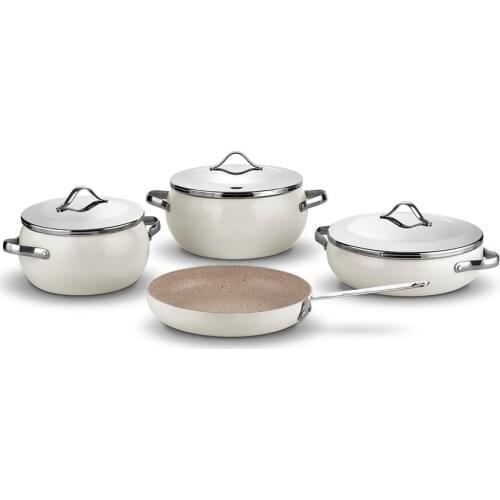 Cookware Set 4 piece Granite Stew Pot Made in Turkey