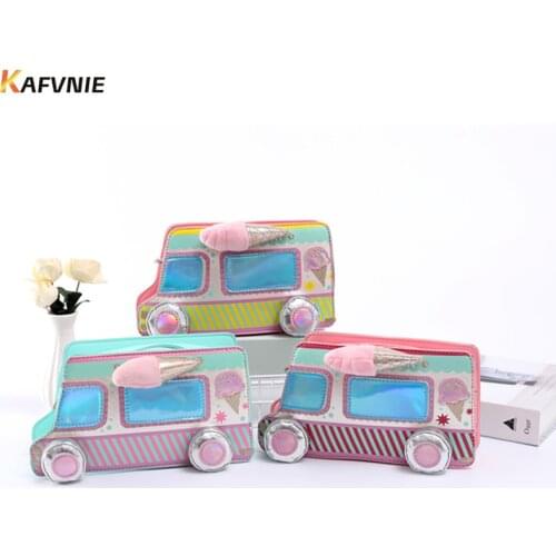 KAFVNIE luxury Boys Shoulder bag for women Minibus modeling bag for little girls shiny pink PU purses Childrens Party handbag