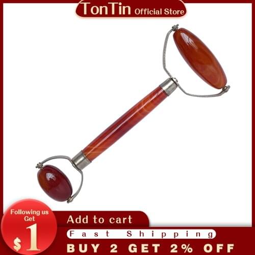 NEW Face Massager Massage Stone Roller Dark Eye Circles Slimming Lifting Kit Natural Jade Facial Skin Massage SPA Beauty Care