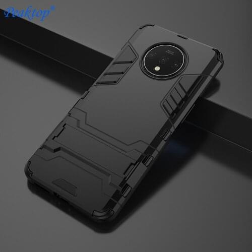 For Oneplus 7T Case Cover 7 T Pro One plus Shockproof Hard PC Armor Holder Stand Case Silicone Phone Bumper Case For Oneplus 7T