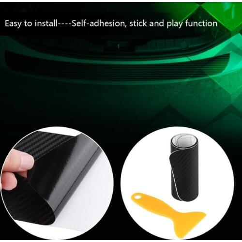 Car Rear Bumper Protector Cover Sticker Decal Strip Durable Protective Self-adhesive