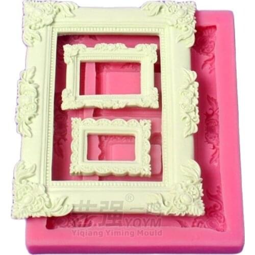Frame /Photo Frame Silicone Mold Mold Chocolate Mold Fondant Cake Decoration Mold Sugar Craft Tools Soaps H698