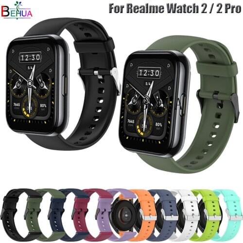 22mm WatchBand Strap For Realme Watch 2 Pro Smart WristBand Wriststrap For Realme Watch S / pro Garmin Venu 2 Silicone Bracelet