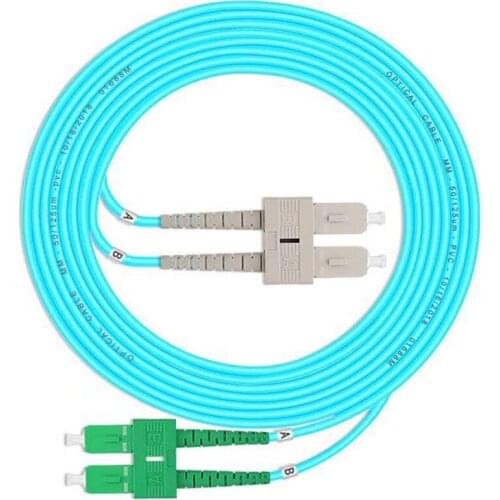 SC/UPC-SC/APC Multi-Mode OM3 iber Patch Cable,Duplex Jumper 2 Core Patch Cord Multimode 3M 5M 10M 25m Good durability