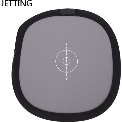 JETTING 12" Inch 30cm 18% Foldable Gray Card Reflector White Balance Double Face Focusing Board With Carry Bag 1PCS