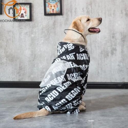 Dog Raincoats Jumpsuit Rain Coat Waterproof Pet Clothes for Medium Large Dog Shiba Inu Samou Labrador Pet Dog Clothes
