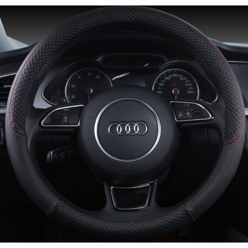 Microfiber Leather Sport Car Steering Wheel Cover Non-slip for Audi A1 8X A2 A3 A4 A5 A6 Avant Auto Accessories