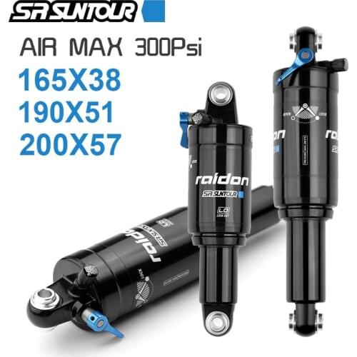 SR SUNTOUR Mountain Bicycle Air Rear Shock 165mm 190mm 200mm Mountain Bike Air Shocks With Lockout Suspension Air Shock Absorber