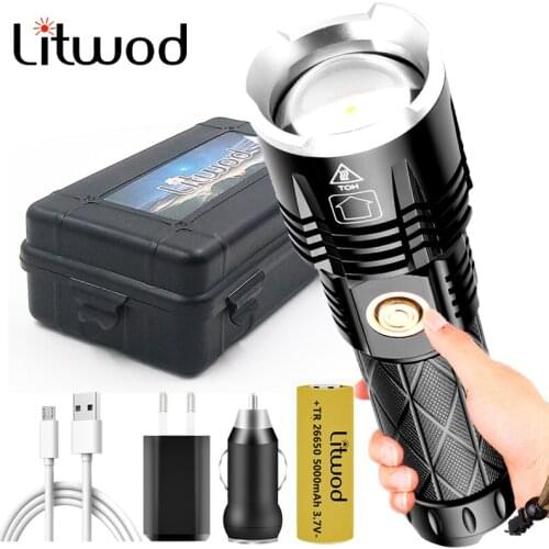 XHP90.2 Led Flashlight Rechargeable Powerbank 18650 26650 Battery Torch Aluminum Zoomable Waterproof Lantern High Quality