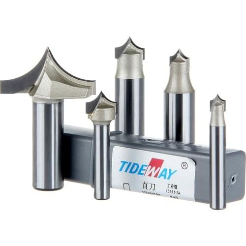 Point-cut Round Over Groove 1/4*1/4 WoodWorking Tool Needle Nose Cutters Wood CNC Router Bits Endmill Manufacturer Tideway 2886