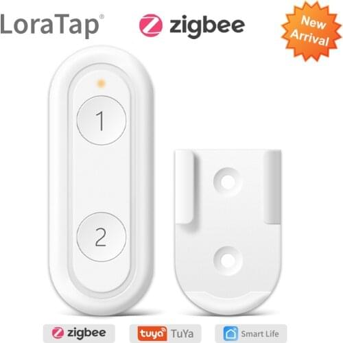Tuya ZigBee 3.0 Wireless 2 Gang Remote Control Switch Compatible with Smart Life Home Assistant Zigbee2MQTT DIY