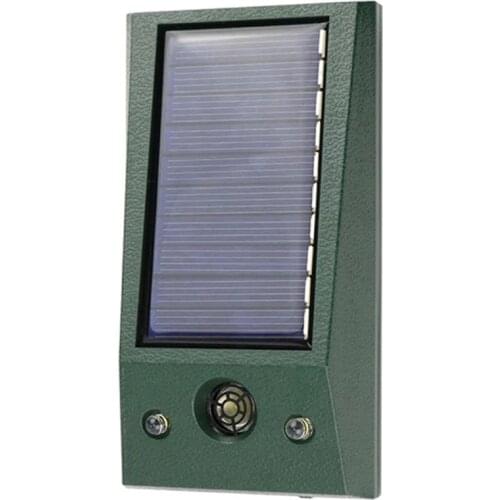 Ultrasonic Animal Outdoor Pest Bird Repellent with Motion Strobe and Intruder Alarm