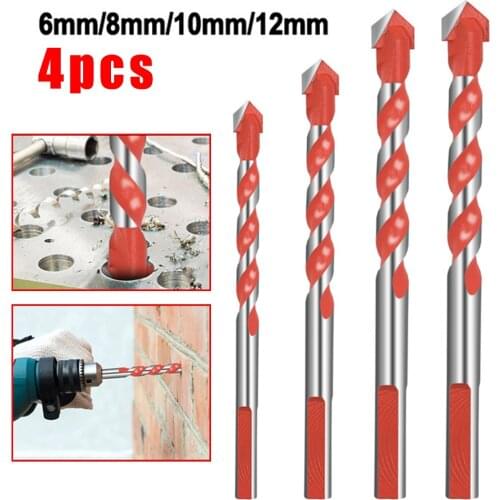 6/8/10/12cm Triangle Drill Multi-functional Triangle Drill For Glass Ceramic Tile Concrete Brick Metal Marble Wood Hole Opener