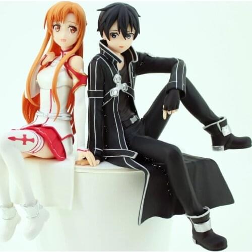 140mm Japanese original anime figure Sword Art Online Kirigaya Kazuto/Yuuki Asuna action figure collectible model toys