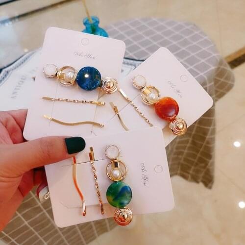 New Pearl Acetate Hairclip Women Duckbill Hair Clips Barrette Clamp Accessories Ornaments for Girls Hairgrip Headdress Hairpin