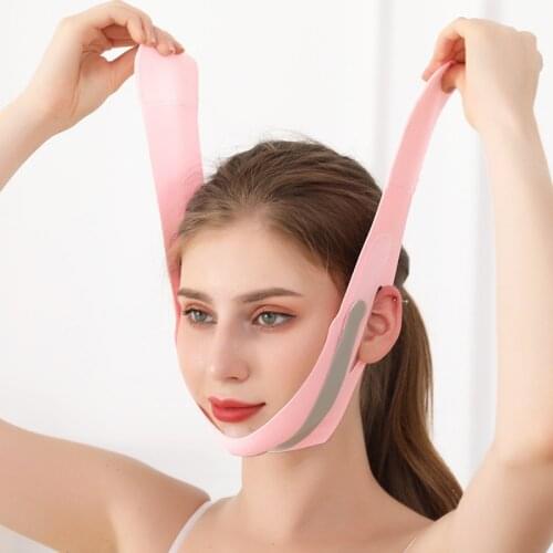 Women Face Slim V-Line Lift Up Belt Slimming Chin Cheek Slim Lift Up Mask V Face Line Belt Anti Wrinkle Facial Strap Band