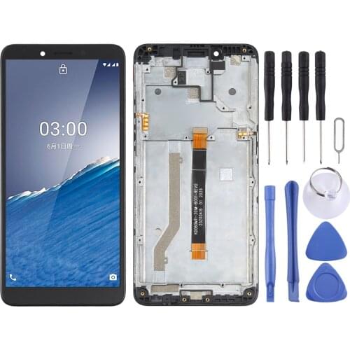 LCD Screen and Digitizer Full Assembly with Frame for Nokia C3 C2 3 6.2