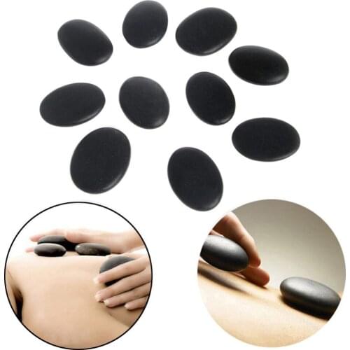 10PCS Spa Rock Basalt Stone Beauty Stones Massage Lava Natural Stone Body repair Hot