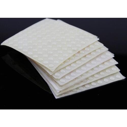 100 Pcs 6 x 2.5 mm Self Adhesive Round Silicone Rubber Bumpers Soft Transparent Black Anti Slip shock absorber Feet Pads Damper