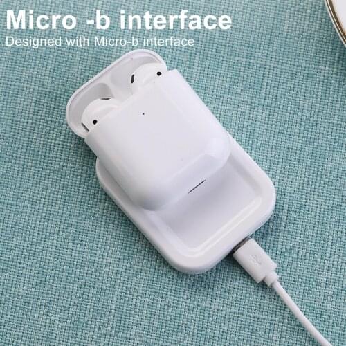 2 in 1 Portable Phone/Earphone Wireless Smart Charging Dock Station Adapter for Airpods Pro Galaxy Buds