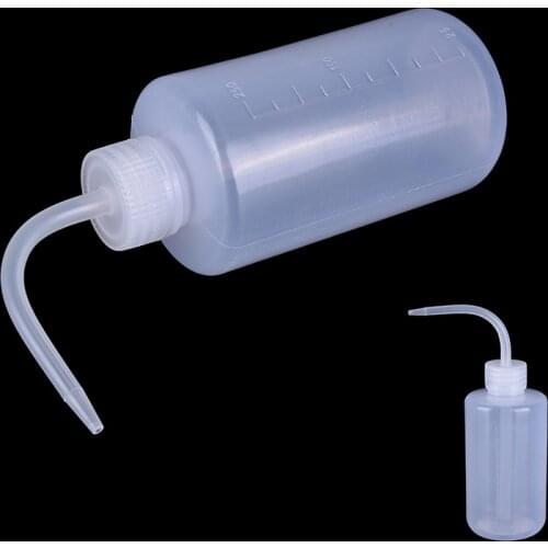 250Ml Wash Clean Clear White Plastic Green Soap Lab Wash Squeeze Diffuser Bottle