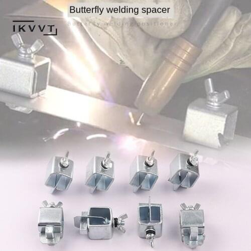 8pcs Welding Butterfly Clip Clamps Holder Butt Welding Clamp Welding Positioner Fixture Adjustable for Welding Clamps Tools Set