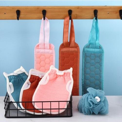 Bath towel for men and women special bath towel strong long strip back rubbing artifact household double-sided wipe three-piece