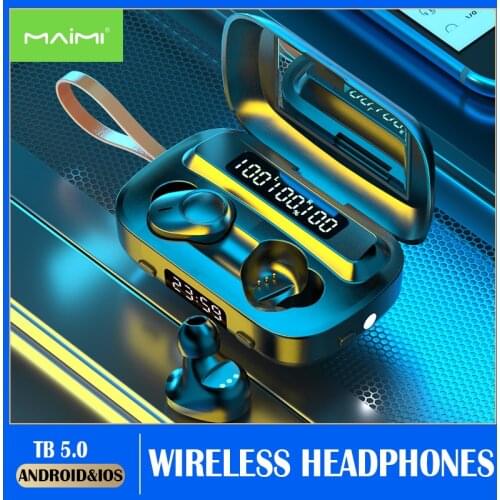 M13 Wireless Headphones Bluetooth V5.0 Earphones Ear-hook Sports Waterproof Headset Deep Bass Stereo Earplugs NO Delay With Mic