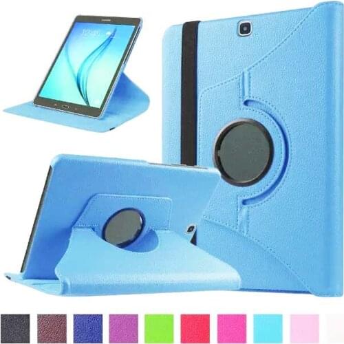360 Degrees Rotating Stand PU Leather Case for Samsung Galaxy Tab A 9.7 SM-T550 T551Case Auto Sleep/Wake Tablet Funda Capa Cover