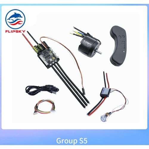 DIY Electric Skateboard Kits Group S5 Motor VESC VX1 Remote Controller Anti Spark Switch Electric Bike Motor Speed Controller