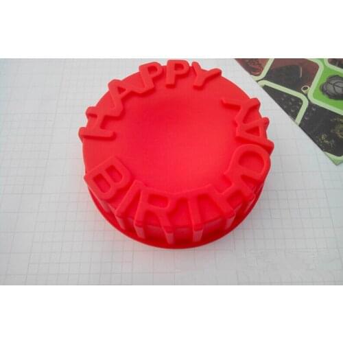 HappyBirthday Silicone Pan Cake Mold Cupcake Chocolate Craft Candy Cake Baking Moulds