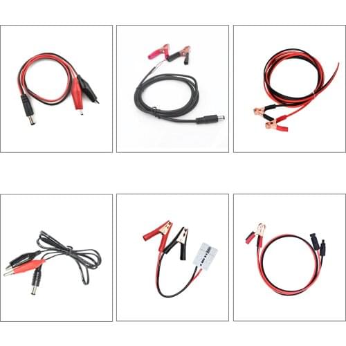 Alligator Crocodile Clips Connector to DC 0.5m 1.2m 1.3m 1.5m Battery load Battery Clamp-on Charge Cable