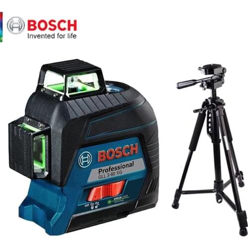 Bosch Laser Level Green 12-line Marker Vertical And Horizontal Indoor Outdoor General Auxiliary Tools High Precision GLL3-60XG