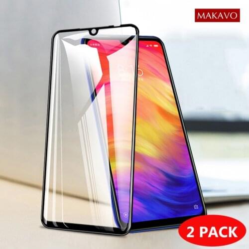 MAKAVO Screen Protectors For Xiaomi Redmi Note 7 Pro