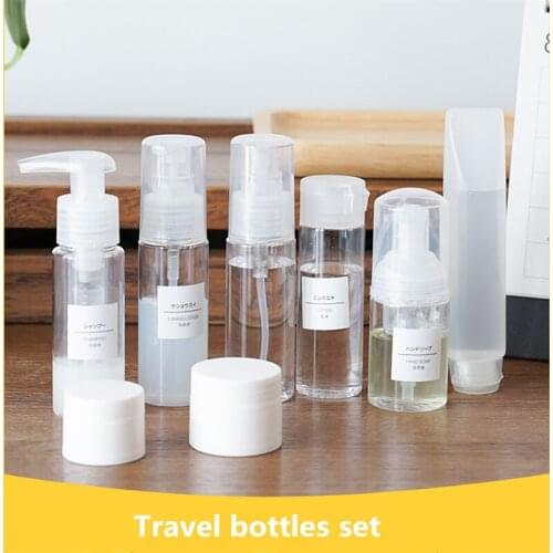 Travel bottles set Portable spray/pressure bottles, Small empty bottles Cosmetics package
