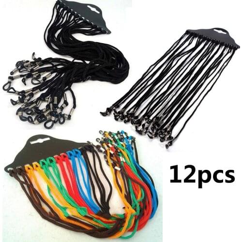12/24pcs Adjustable Neck Cord Strap String Landyard Holder For Eyeglass Glasses Sunglasses Multicolor Color