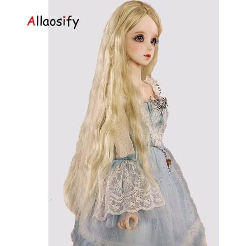 Allaosify Bjd Wig Doll Long Curly Hair 1/3 1/4 1/6 1/8 Free Shopping