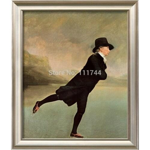Modern art portrait Reverend Robert Walker Skating on Duddin Sir by Henry Raeburn room decor High quality Hand painted