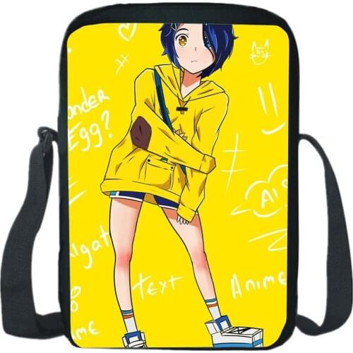 Wonder Egg Priority Shoulder Bag Anime Cosplay Fashion Casual Messenger Bag Teen CrossBody Rucksack Boy Girl Sling Knapsack