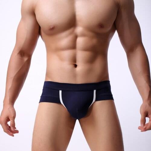 New Mens Sexy Comfortable Low Rise Boxer Briefs Bulge Pouch Underwear Underpants Comfortable Breathable Solid Briefs