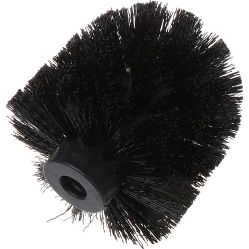 Universal Plastic Toilet Brush Head Replacement White/Black Bahroom Cleaning Tools