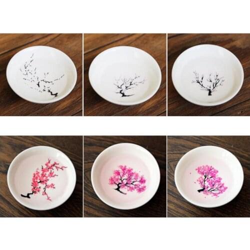 Magic Sakura Cup Japanese Cold Temperature Color Changing Tea Cup Flower Display Teacup Ceramic Kung Fu Single Cup