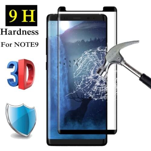 3D Full Glue Cover For SAMSUNG Galaxy S8 S9 Plus Note 8 9 Tempered Glass Screen Protector For Note8 Note9 Protective Film Glass